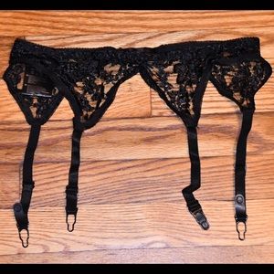 Black garter belt